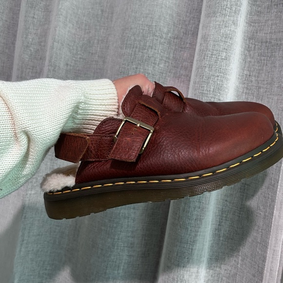 Dr. Martens Shoes - Dr. Martens Jorge II FL White Fur Lined Clogs